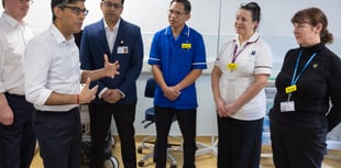 All the photos from Rishi Sunak's visit to Woking Community Hospital