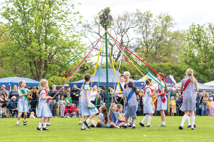 Maypole dancers from St Lawrence School in Chobham will be displaying their skills at this year's Chobham Carnival