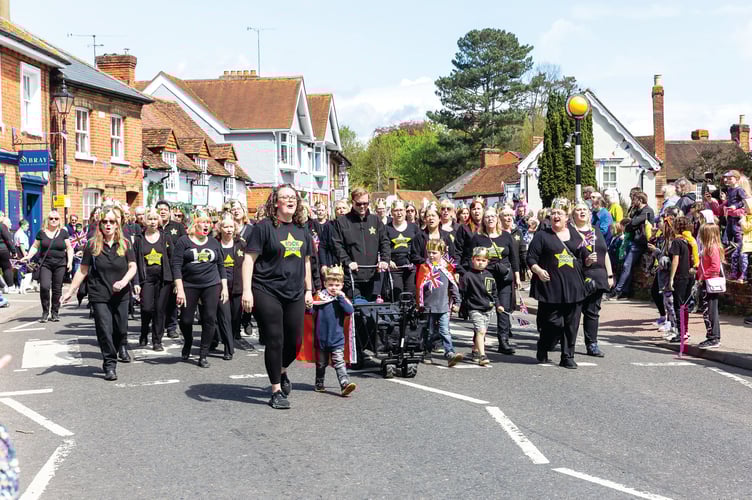 Chobham Rock Choir at last year's Chobham Carnival