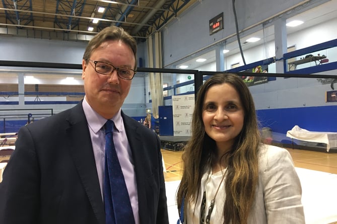 Woking's Conservative MP Jonathan Lord and former council leader Ayesha Azad