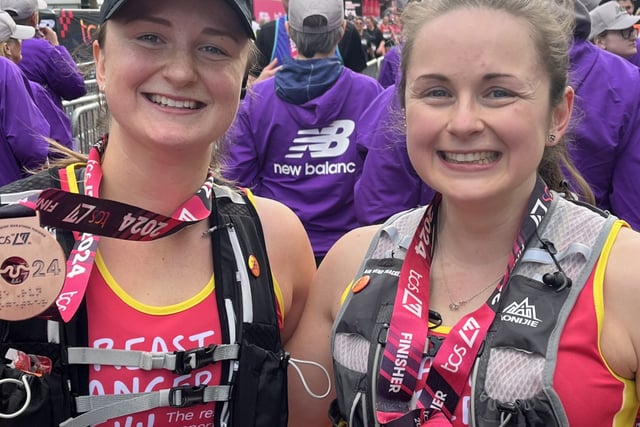 London Marathon sisters raise £3,000 for breast cancer charity
