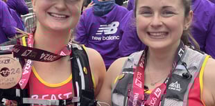 London Marathon sisters raise £3,000 for breast cancer charity