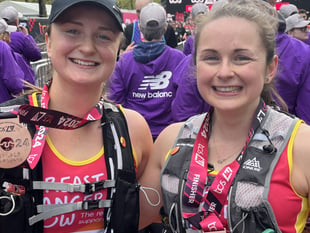 London Marathon sisters raise £3,000 for breast cancer charity