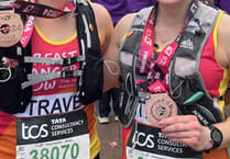 Woking's London Marathon sisters raise £3,000 for breast cancer charity
