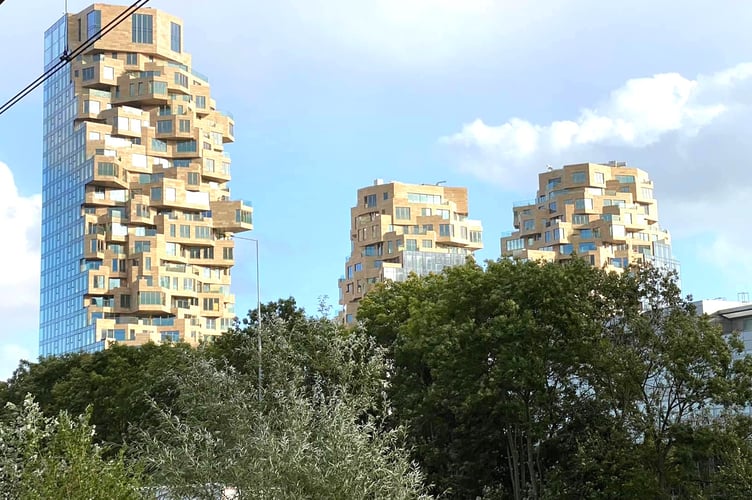Skyscrapers in Amstelveen, a suburban part of Amsterdam