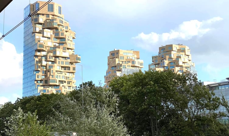 Skyscrapers in Amstelveen, a suburban part of Amsterdam