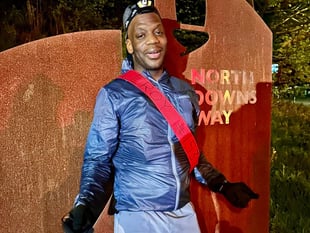 Man runs 153 miles from Dover to Farnham in record time for hospice