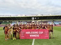 Rugby girls complete cup hat-trick with dramatic win