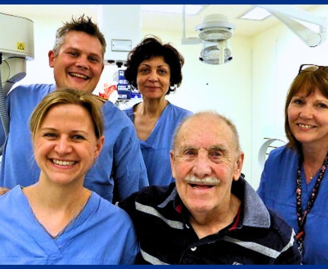 Bill celebrates 10 years of being cancer-free thanks to Royal Surrey
