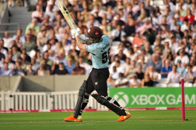Sam Curran in action for Surrey against Middlesex in the Vitality T20 Blast at Lord's last year (Photo: Mark Sandom)