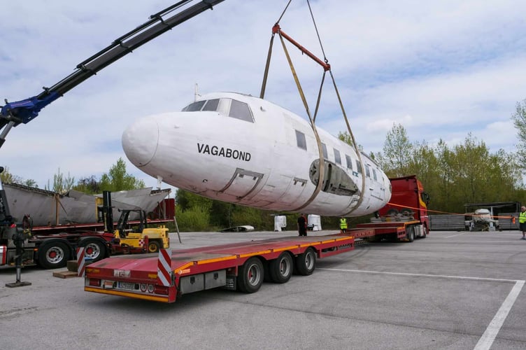 Vickers Viking being restored at Blackbushe Airport