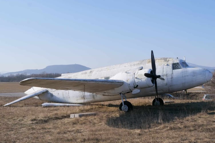 Vickers Viking being restored at Blackbushe Airport