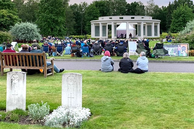 Music and poetry for families at Brookwood Military Cemetery 