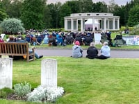 Music and poetry for families at Brookwood Military Cemetery 