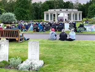 Music and poetry for families at Brookwood Military Cemetery 