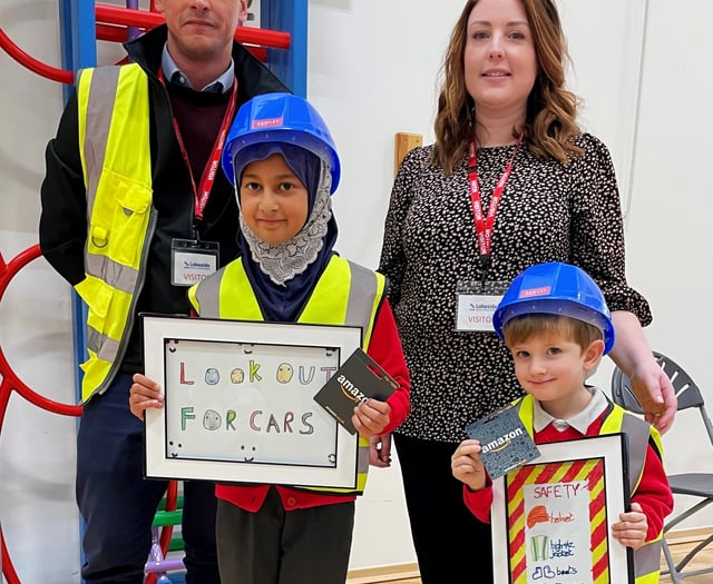 Pupils show they have an eye for safety with building site posters