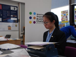 Woking High pupils excel in international Braille competition 