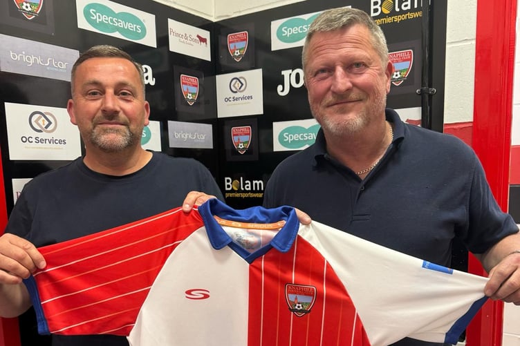 Knaphill have appointed Mike Woolgar (left) and Paul Johnson as joint first-team managers (Photo: Knaphill FC)