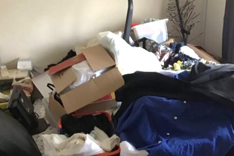 Paul Salt's cluttered house