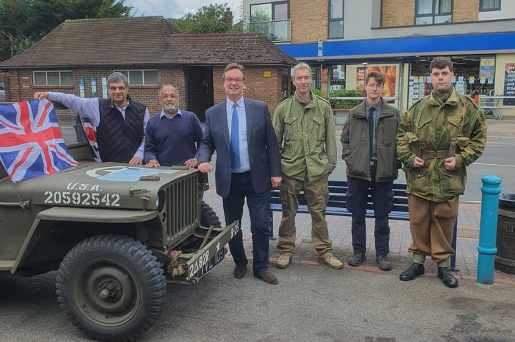 Exhibition of military memorabilia in Knaphill