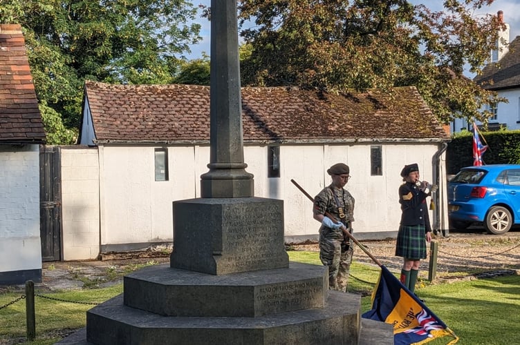 The Chobham Branch of the Royal British Legion hosted a D-Day ceremony 