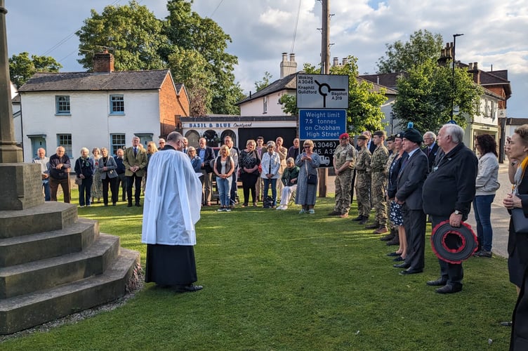 Chobham Branch of the Royal British Legion D-Day ceremony 