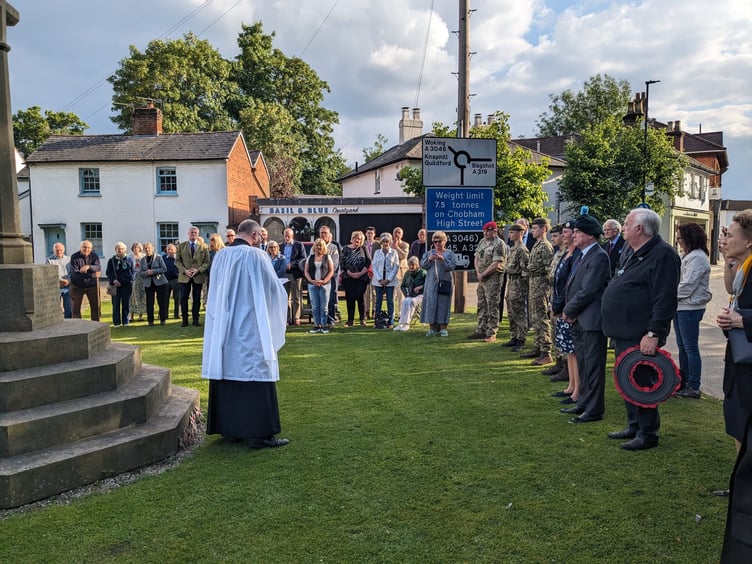 Chobham Branch of the Royal British Legion D-Day ceremony