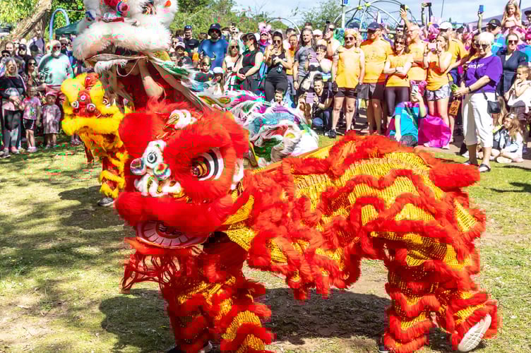 Chinese Dragon Dance at the Dragonboat Race