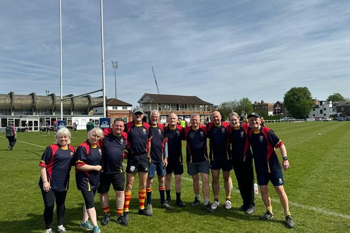 Chobham’s walking rugby team were victorious at the Richmond walking rugby tournament