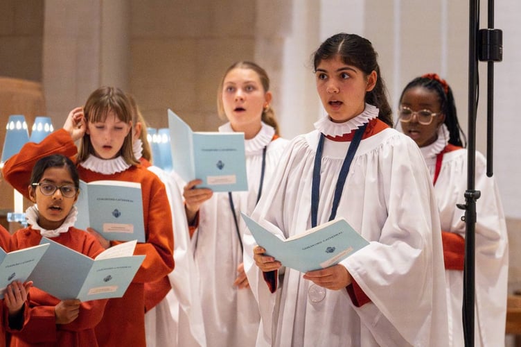Members of the choir range from 9 to 18 years-old