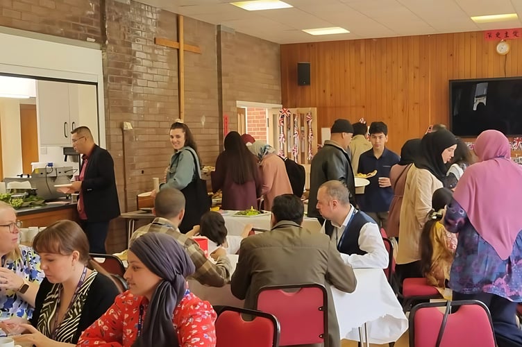 Food was provided as part of the thank you event