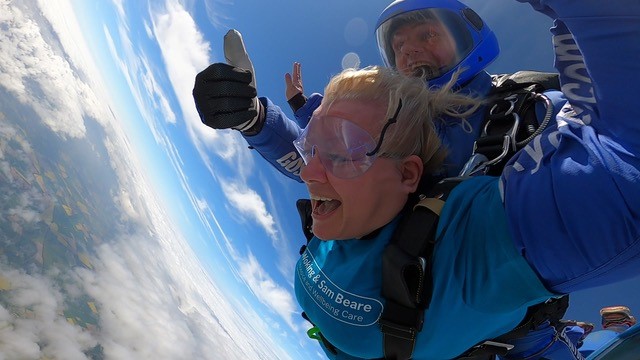 A skydive to remember a son