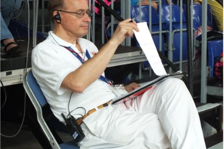 Michael could often be found by the poolside, lending a helping hand 