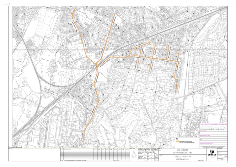 Weybridge Experimental HGV Prohibition