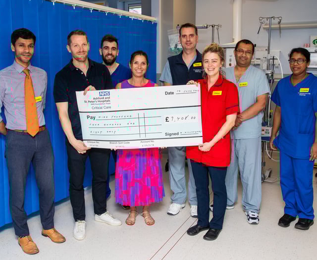 Marathon efforts raise more than £12,000 for ICU unit