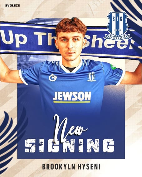 New Sheerwater signing Brooklyn Hyseni (Photo: Sheerwater FC)