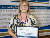 Hospice bookshop receives business award