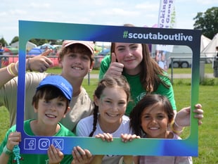 Woking Scouts join Surrey Scoutabout