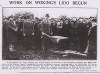 When Woking took the plunge for a grand open-air swimming pool