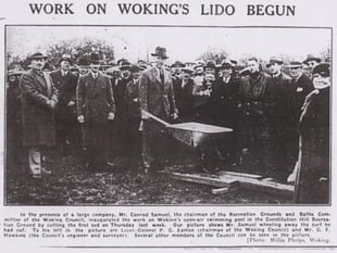 When Woking took the plunge for a grand open-air swimming pool