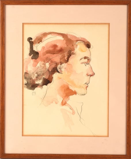 A signed pen and ink work, by Jeffrey Catherine Jones (1944-2011)