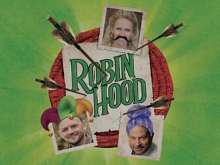 This year's cast for Yvonne Arnaud's Robin Hood panto 