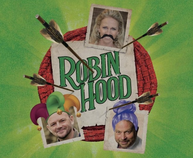 This year's cast for Yvonne Arnaud's Robin Hood panto 