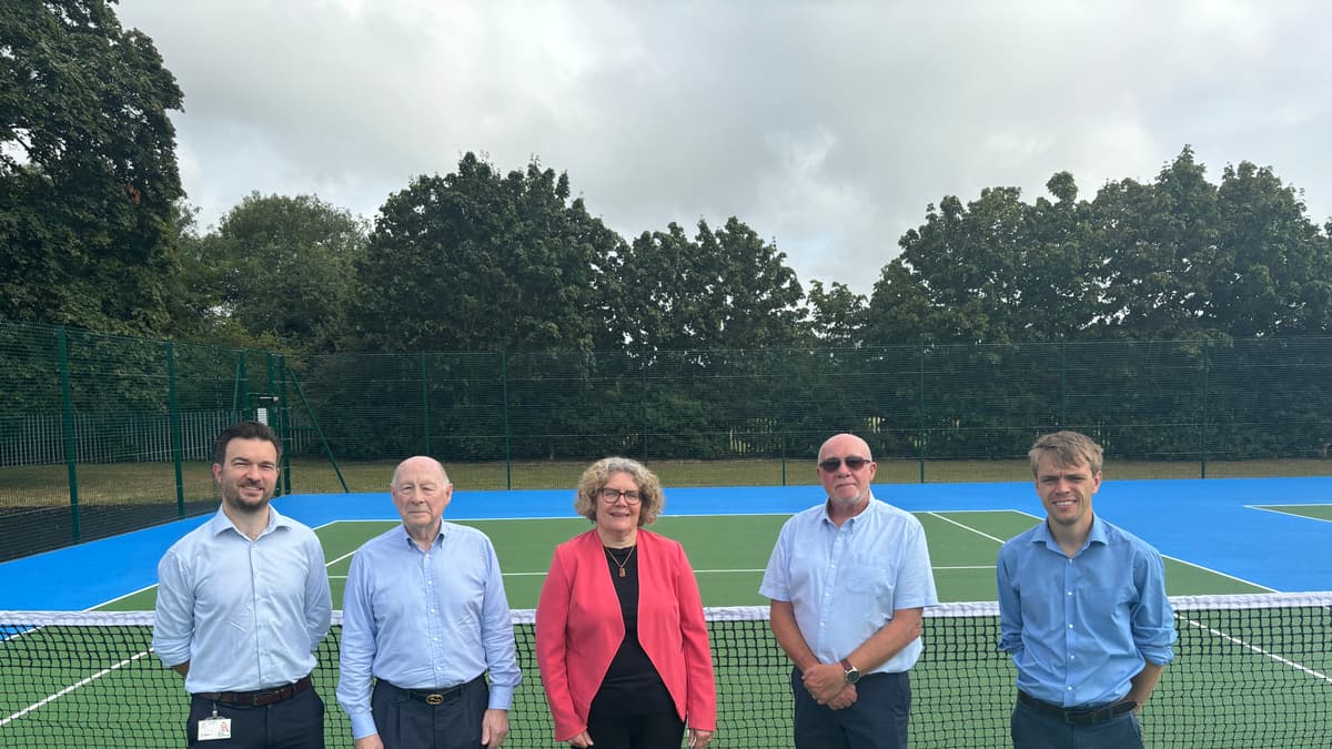West Byfleet tennis courts reopen after renovation | wokingnewsandmail ...