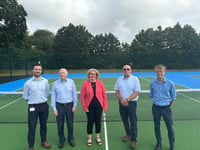West Byfleet tennis courts reopen after renovation