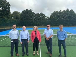 West Byfleet tennis courts reopen after renovation
