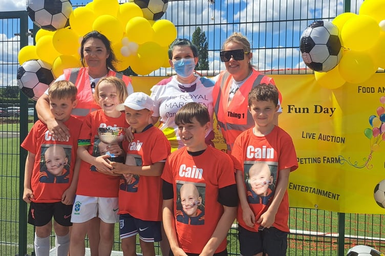 Football tournament for cancer patient Cain Critcher 