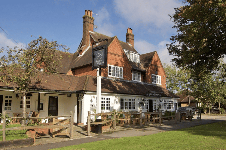 The Bird In Hand is a Gastropub located at Egley Road in Mayford