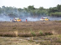 Caution urged after fire at Chobham Common 