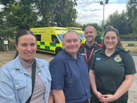 Woking man reunited with life-saving team